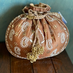 Pure Tussar Silk Potli - Image 1
