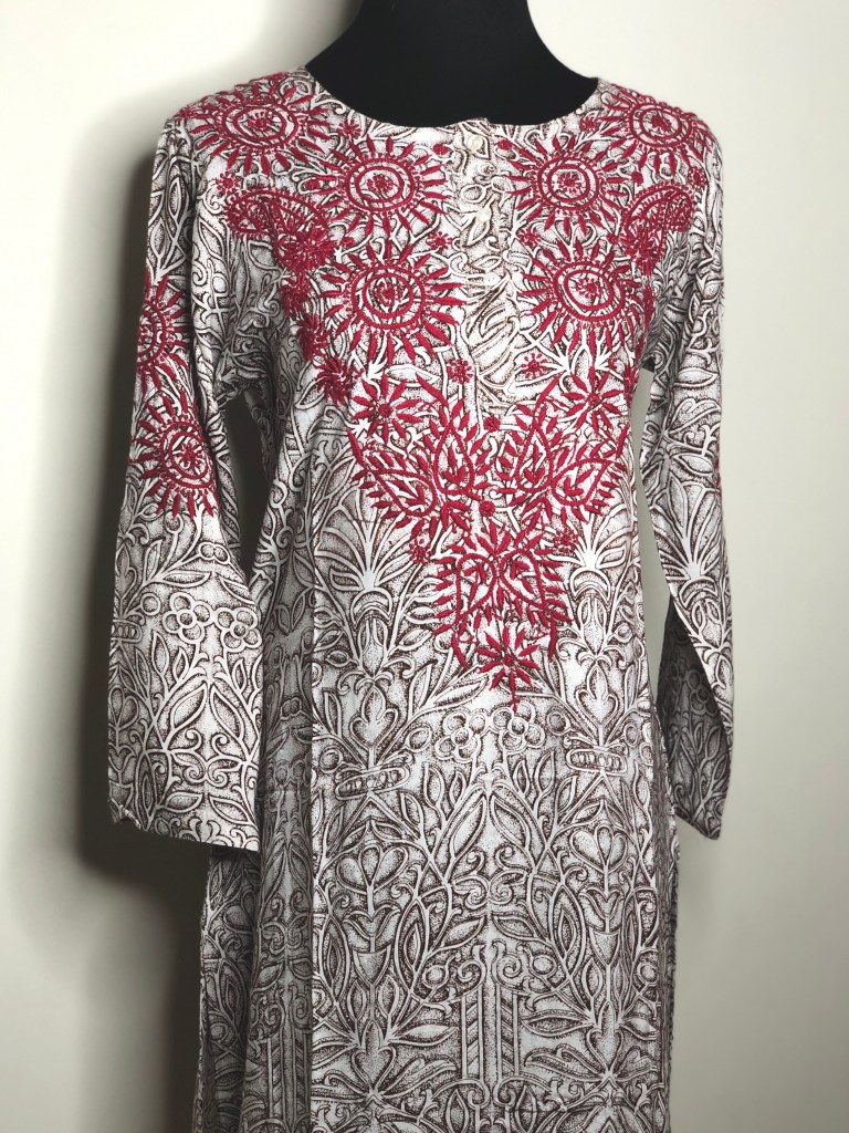 pure cotton chikankari kurti-chikankari kurti with jeans