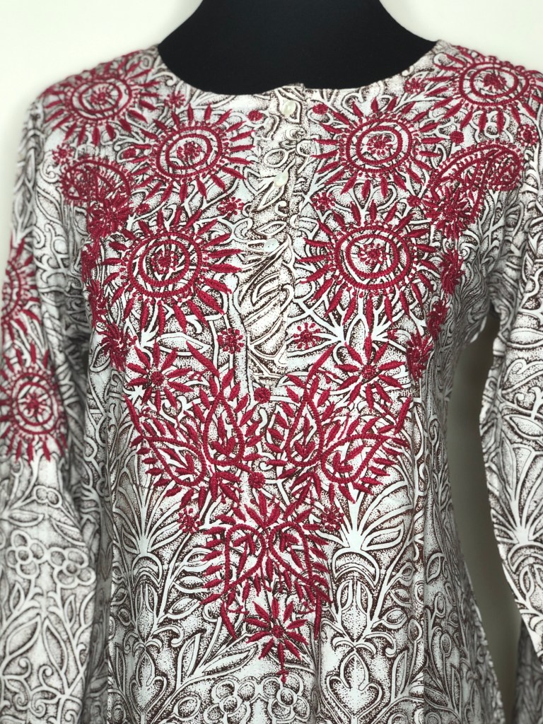 Modal Cotton Printed Chikankari Kurti