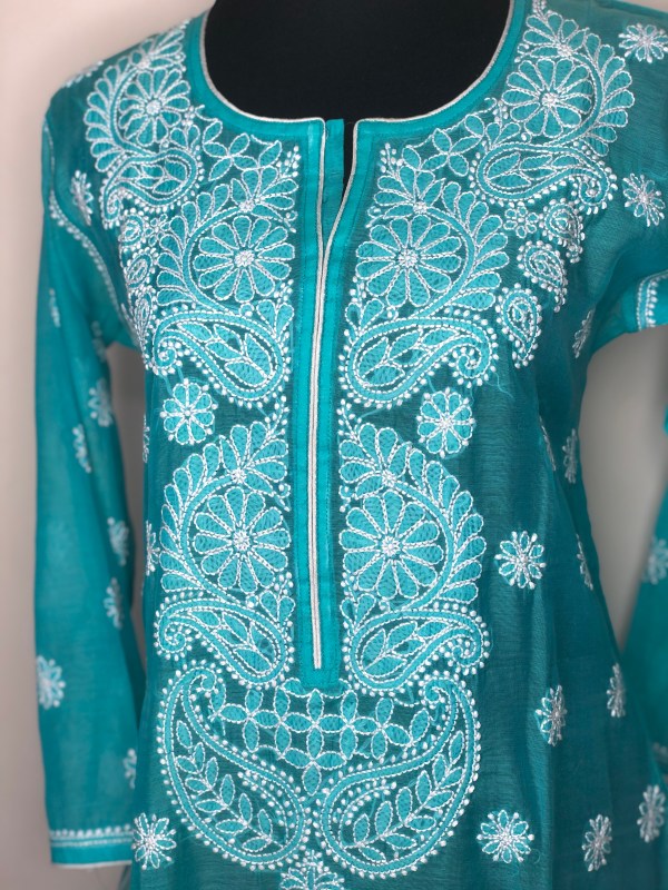 Chanderi Cotton Kurti