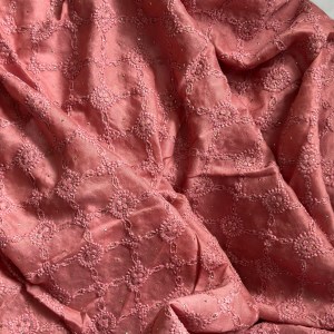 Pink Chanderi Chikankari Blouse Piece (one metre) - Image 2