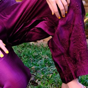 chikankari pants