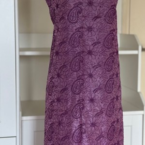 lilac tussar silk chikankari kurta piece-unstitched